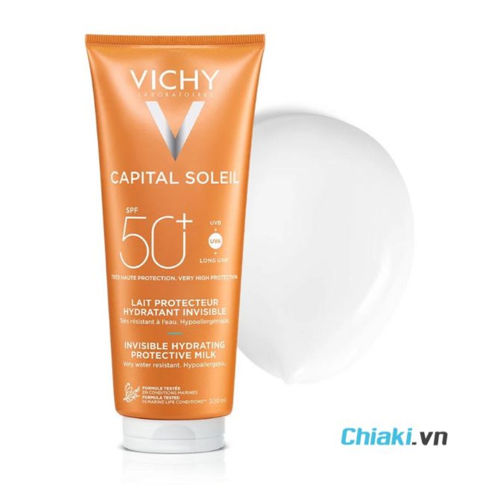 Kem chống nắng Vichy cho da kh&ocirc; Invisible Hydrating Protective Milk