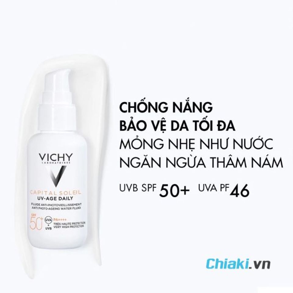 Kem chống nắng Vichy cho da kh&ocirc; UV-Age Daily