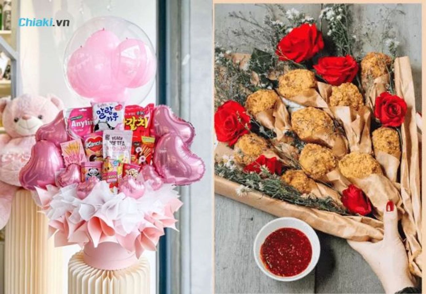 B&oacute; &ldquo;hoa&rdquo; đồ ăn, thức uống vừa thực tế, vừa kh&ocirc;ng sợ h&eacute;o như hoa tươi.