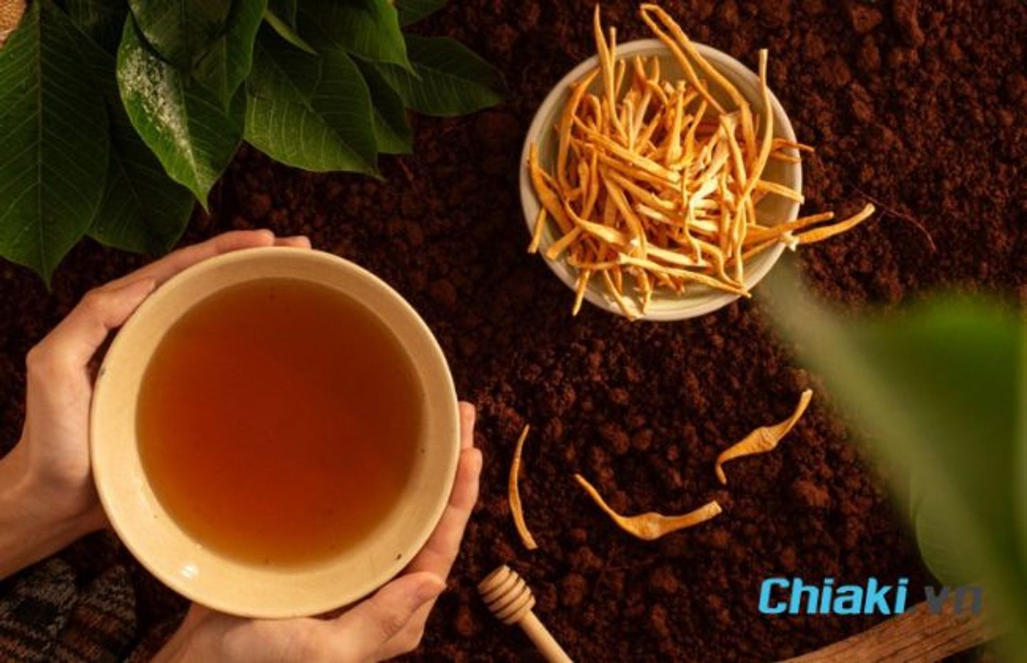 Ng&acirc;m đ&ocirc;ng tr&ugrave;ng hạ thảo với mật ong được kh&ocirc;ng