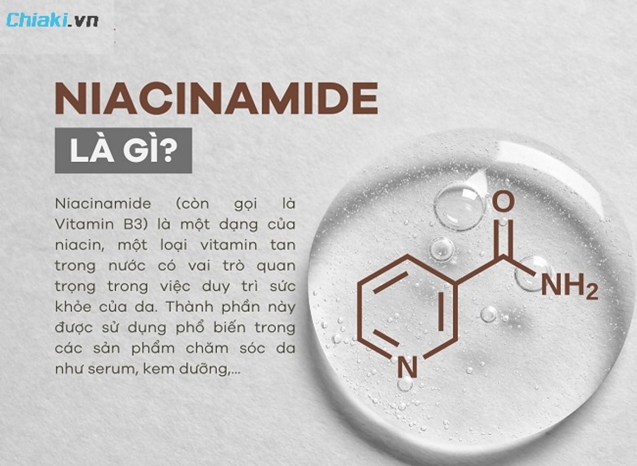 Niacinamide k&iacute;ch th&iacute;ch sản xuất Ceramide tạo n&ecirc;n h&agrave;ng r&agrave;o bảo vệ da