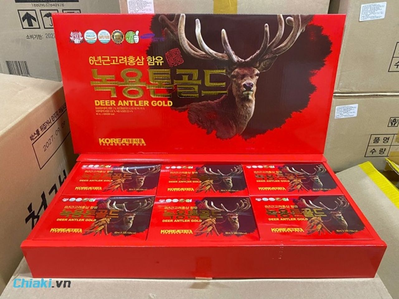 Nước hồng s&acirc;m nhung hươu Taewoong hỗ trợ tăng cường miễn dịch cải thiện cơ thể&nbsp;