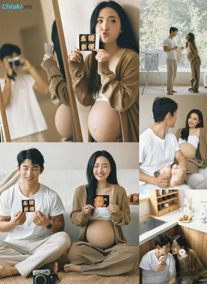 C&ugrave;ng vợ ghi lại những khoảnh khắc đẹp trong suốt thai kỳ sẽ l&agrave; m&oacute;n qu&agrave; khiến vợ bất ngờ