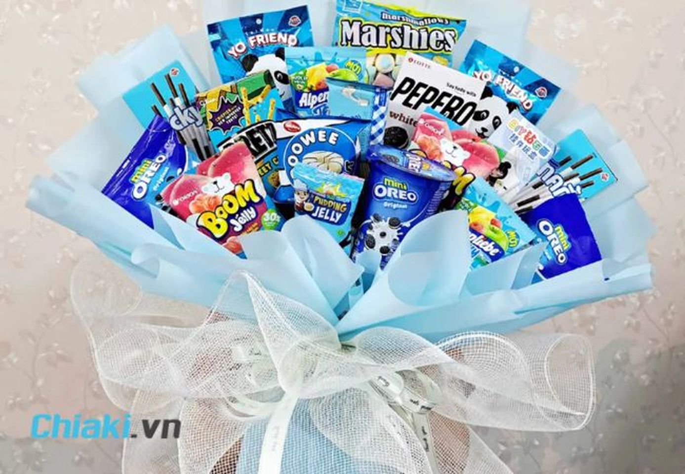 Qu&agrave; sinh nhật cho nữ dưới 500k - B&oacute; hoa đồ ăn vặt