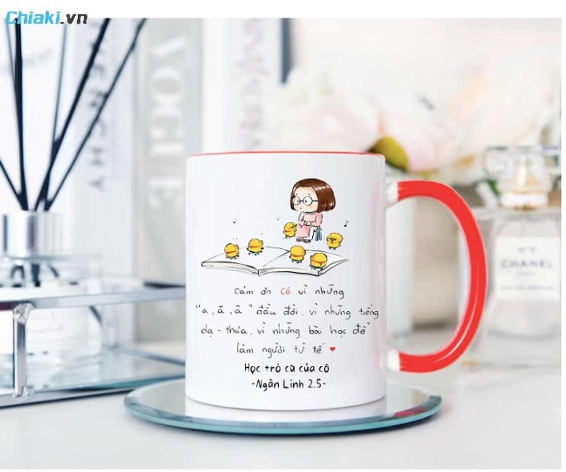 Ly sứ dễ thương in chữ &ldquo;Thank you&rdquo; vừa hữu &iacute;ch, vừa đ&aacute;ng y&ecirc;u