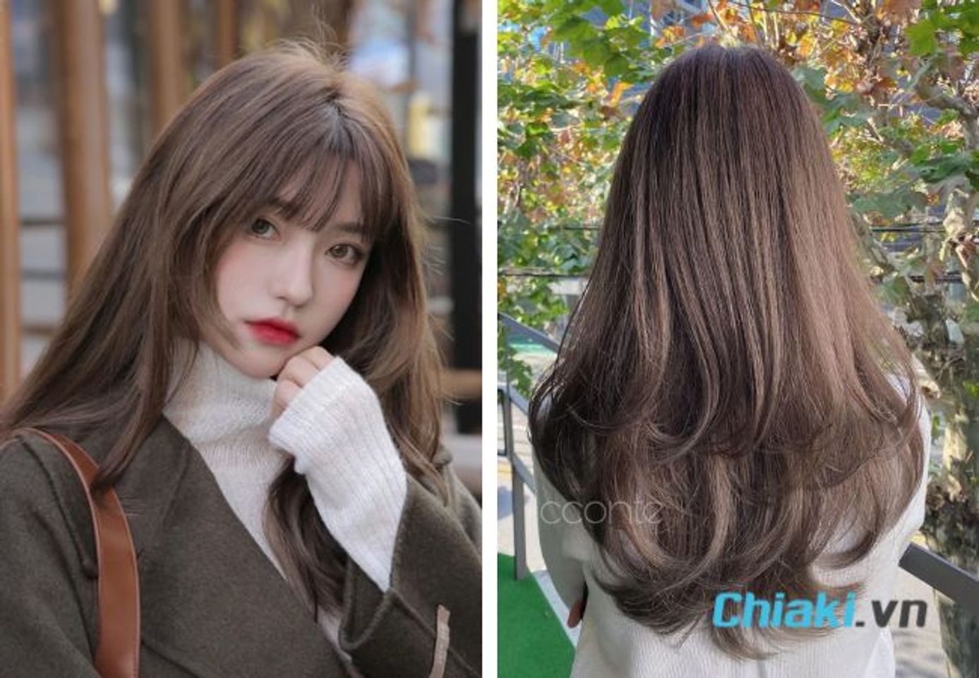 T&oacute;c m&agrave;u n&acirc;u hạt dẻ tr&agrave; sữa