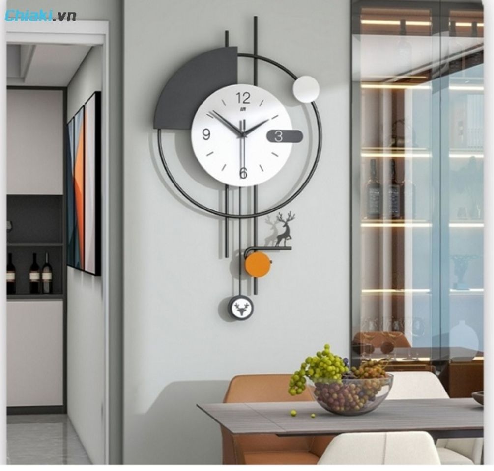Đồng hồ treo tường tạo điểm nhấn trang tr&iacute; cho ng&ocirc;i nh&agrave; 