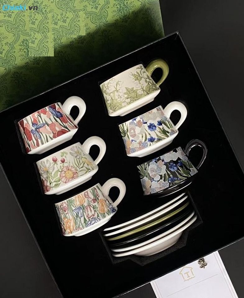 Bộ ly t&aacute;ch caf&eacute; cao cấp l&agrave; lựa chọn vừa thực tế, vừa sang trọng, thể hiện sự tinh tế của người tặng.