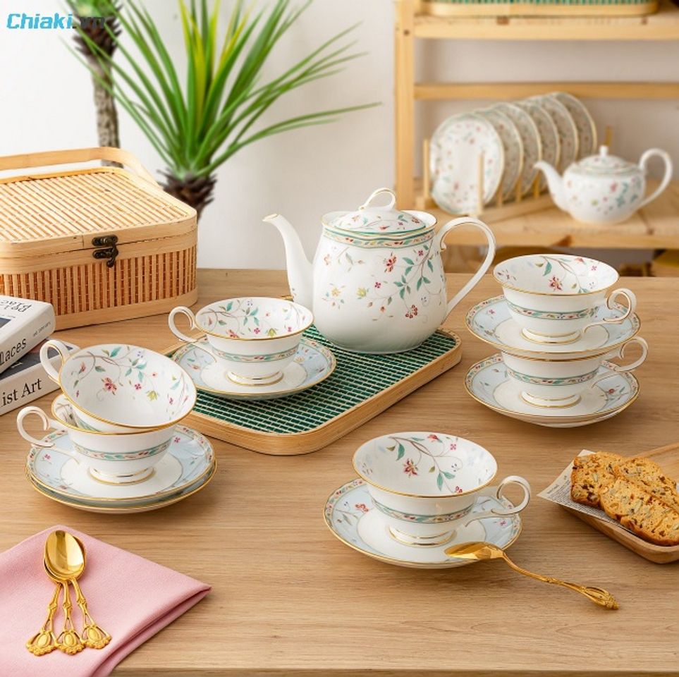 Bộ ấm ch&eacute;n sứ cao cấp mang t&iacute;nh thẩm mỹ v&agrave; ứng dụng cao