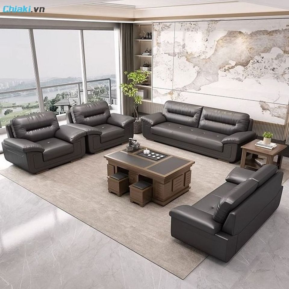 Bộ sofa tiếp kh&aacute;ch cao cấp thể hiện được sự sang trọng, đẳng cấp