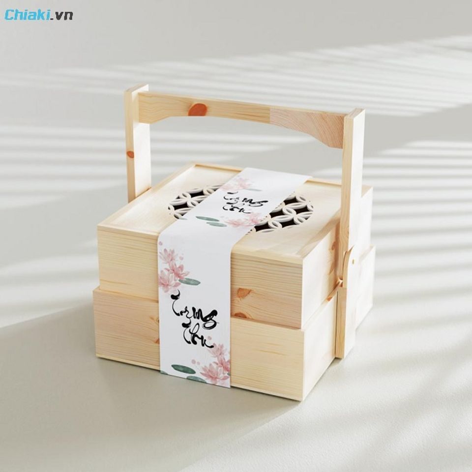 Hộp b&aacute;nh trung thu 4 b&aacute;nh nhỏ tiện lợi tối ưu ng&acirc;n s&aacute;ch nhưng vẫn đảm bảo t&iacute;nh trang trọng v&agrave; tinh tế