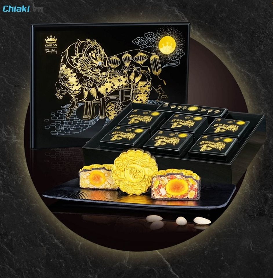 Hộp b&aacute;nh trung thu h&igrave;nh ảnh Trăng V&agrave;ng cao cấp thể hiện sự tinh tế, đẳng cấp v&agrave; &yacute; nghĩa