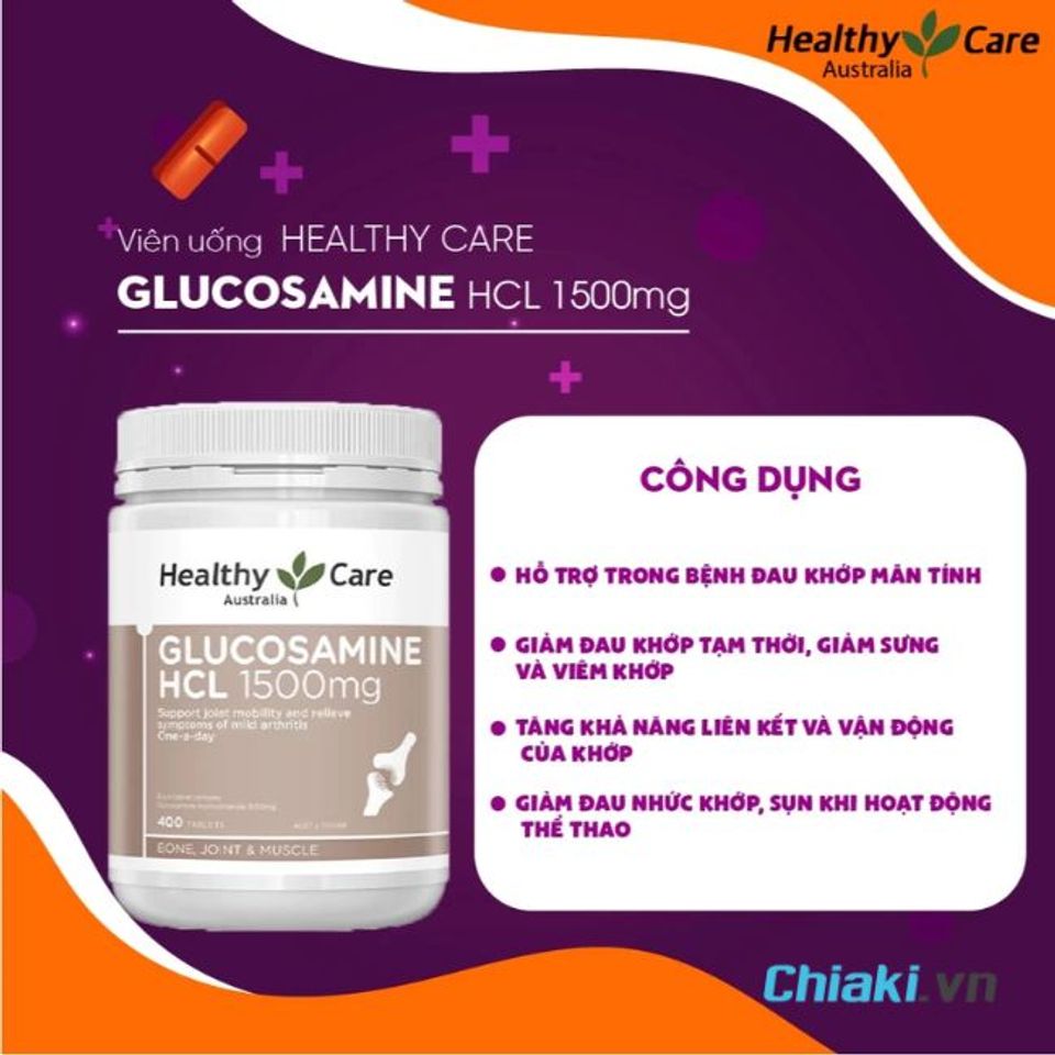 Thuốc bổ xương khớp cho người gi&agrave; Healthy Care