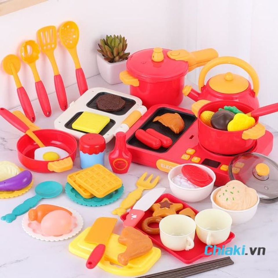 Qu&agrave; sinh nhật cho b&eacute; g&aacute;i 4 tuổi - Bộ đồ chơi nấu ăn