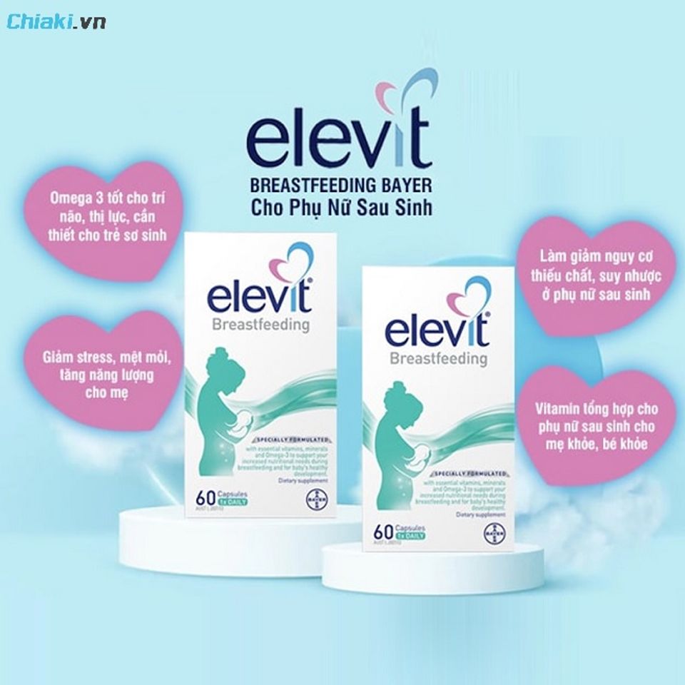 Elevit Breastfeeding hỗ trợ n&atilde;o bộ, thị gi&aacute;c v&agrave; hệ miễn dịch của cả mẹ v&agrave; b&eacute;