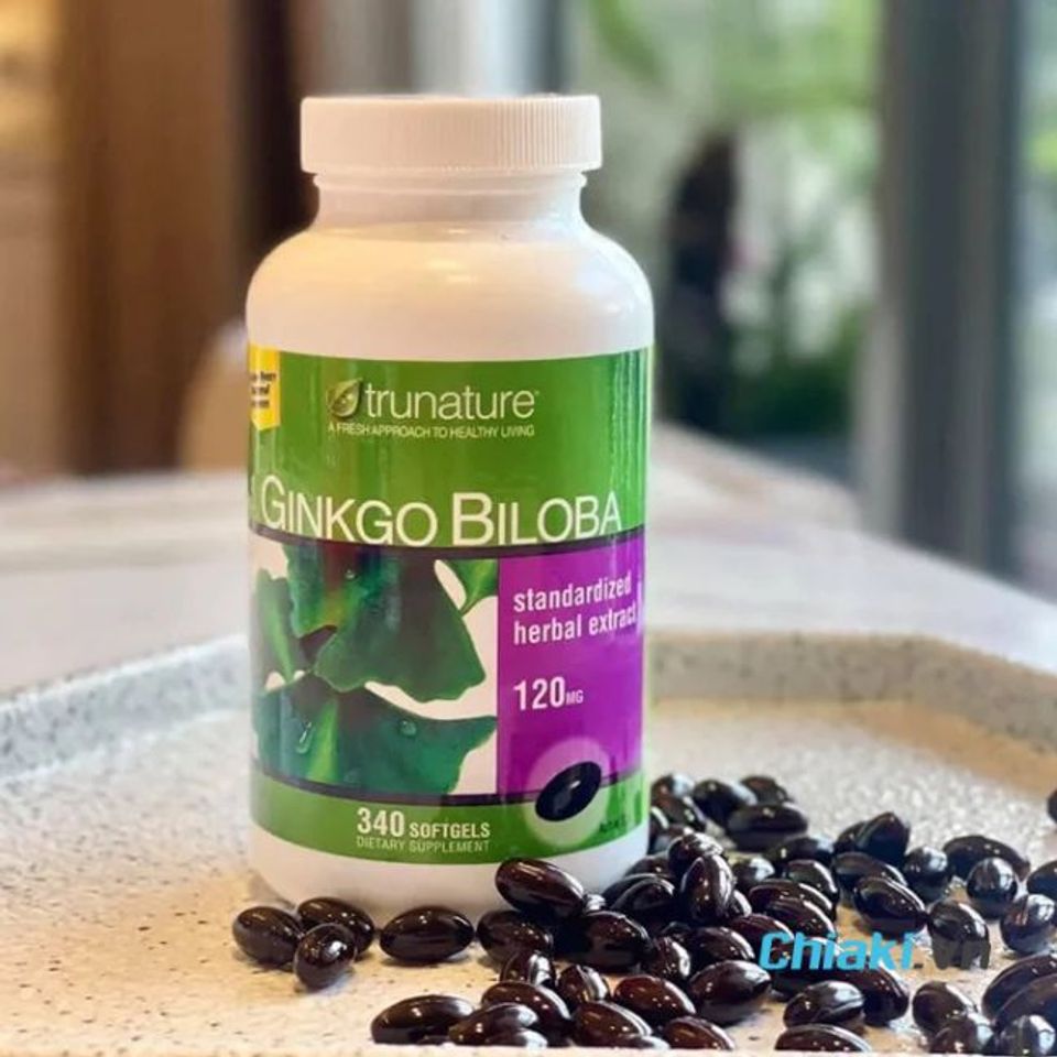Thuốc bổ thần kinh Ginkgo Biloba 120mg Trunature