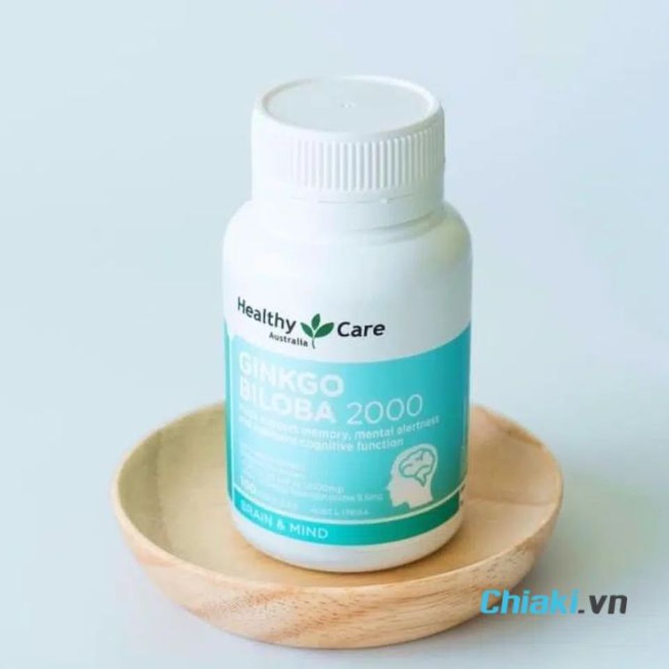 Thuốc bổ thần kinh Healthy Care Ginkgo Biloba 2000mg