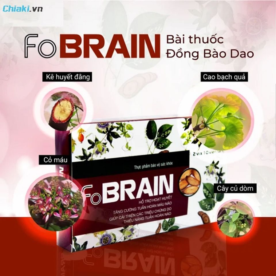 Vi&ecirc;n uống rối loạn tiền đ&igrave;nh Fobrain Fobe cải thiện t&igrave;nh trạng rối loạn tiền đ&igrave;nh, hỗ trợ tăng tuần ho&agrave;n m&aacute;u n&atilde;o
