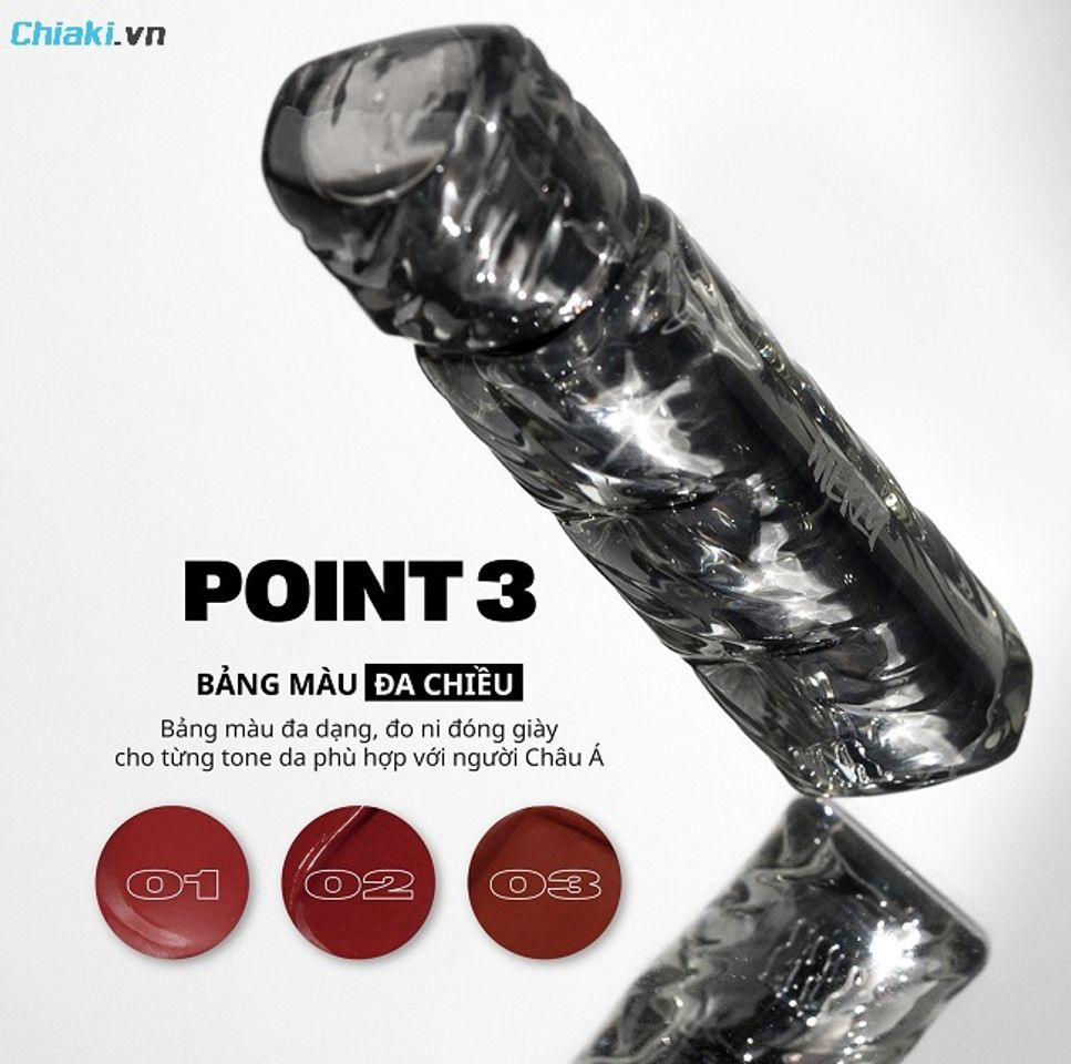 Bảng m&agrave;u son tint Merzy Puffer Velvet Tint c&oacute; tới 11 m&agrave;u đặc sắc