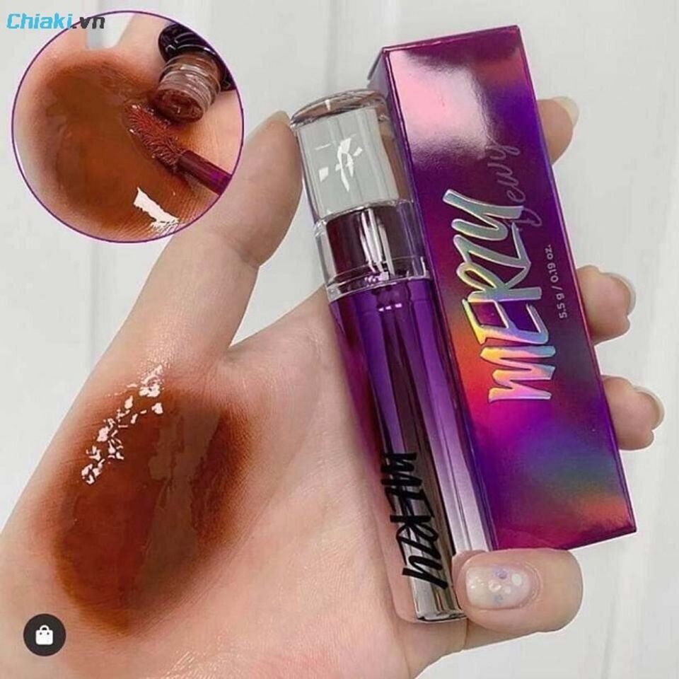 Son erzy Aurora Dewy Tint tạo cảm gi&aacute;c &ldquo;glass-like shine&rdquo; b&oacute;ng đẹp, mềm mại