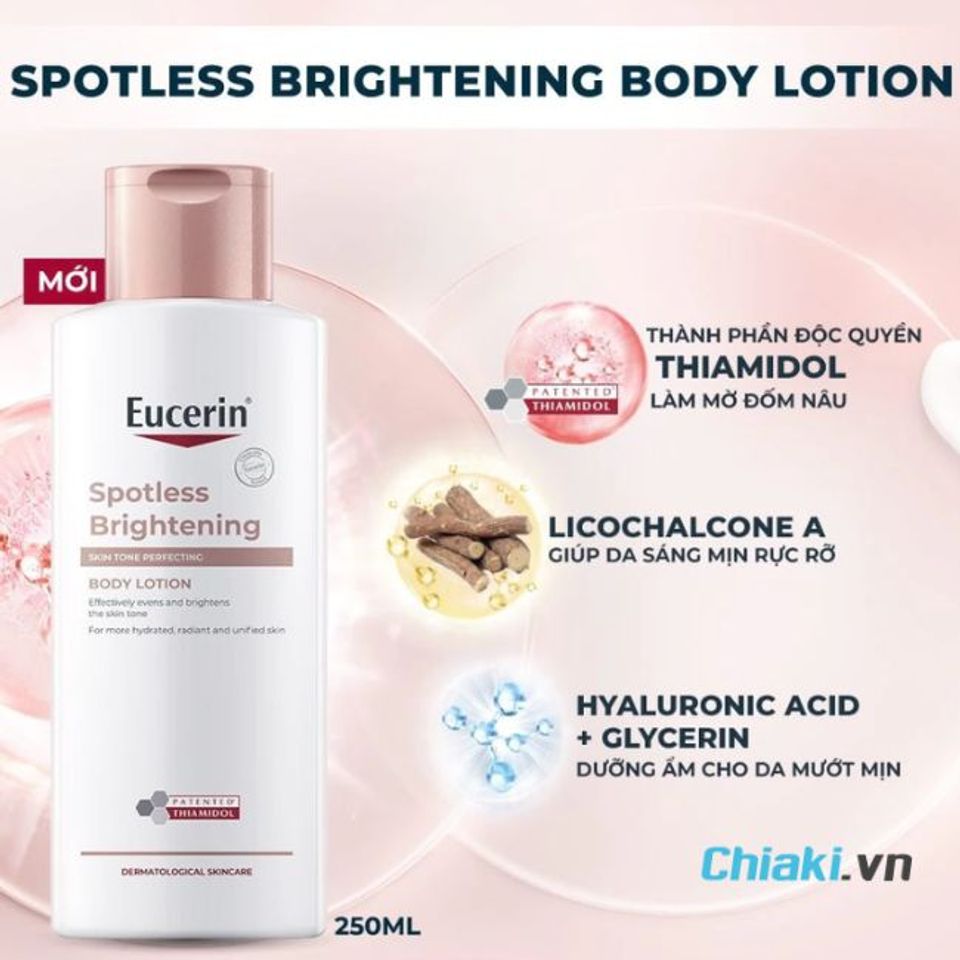 Kem body trắng da Eucerin Spotless Brightening