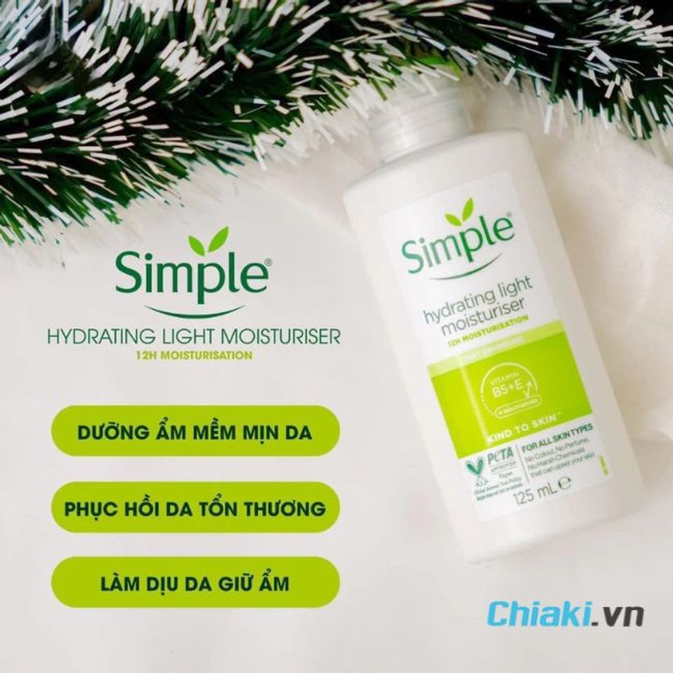 Kem dưỡng ẩm cho da nhạy cảm Simple
