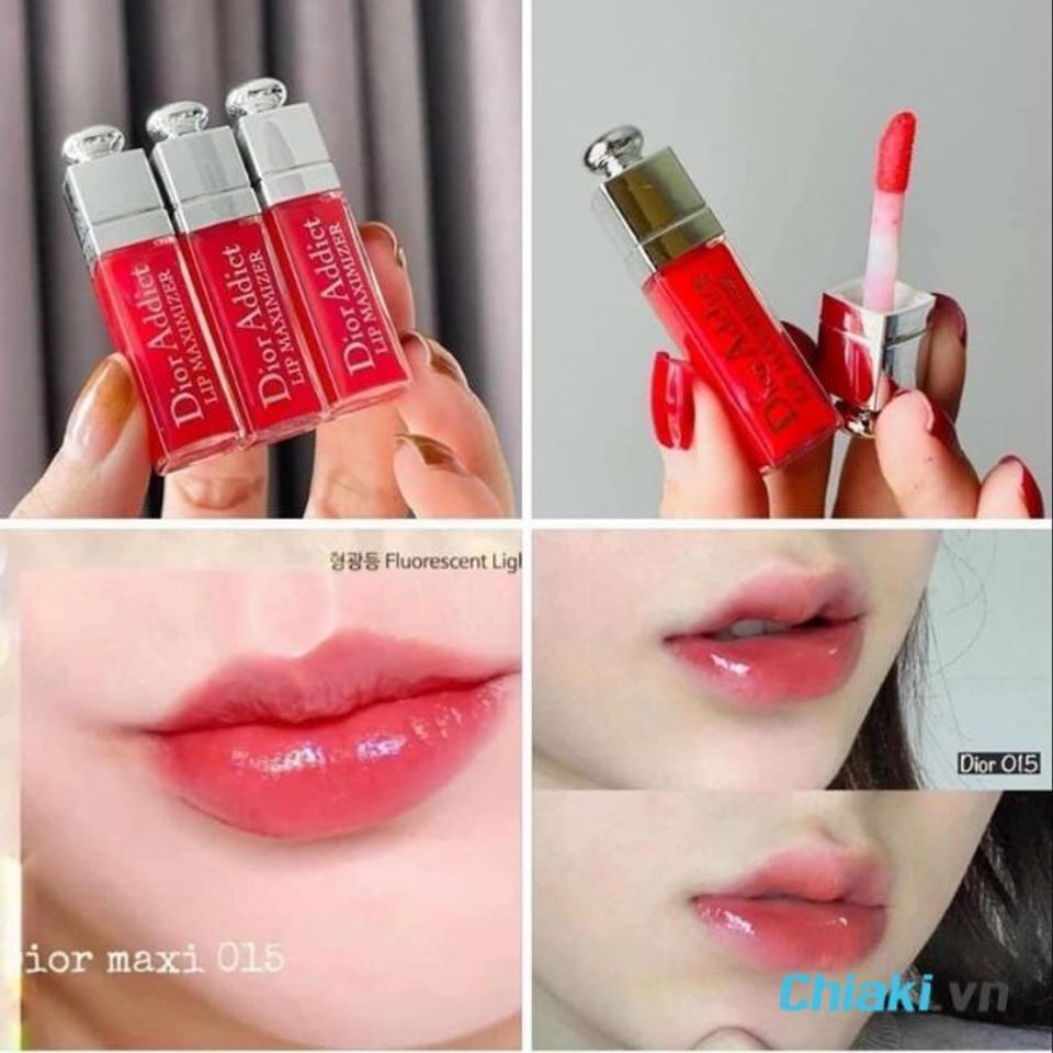 Son dưỡng Dior m&agrave;u 015 đỏ cherry