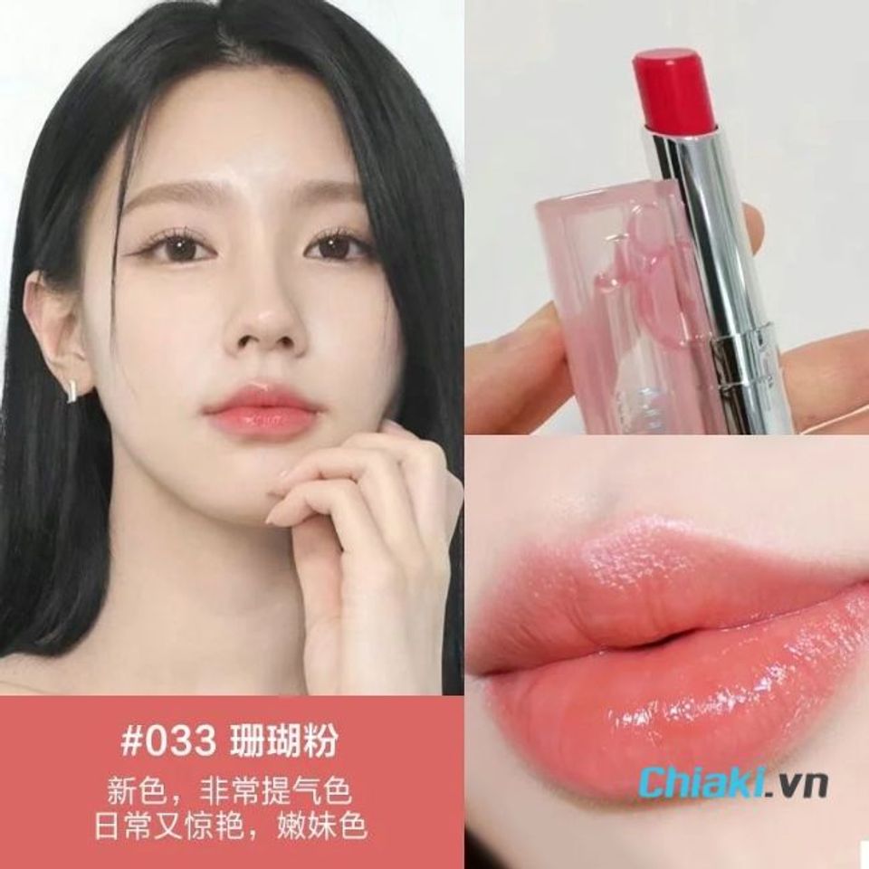 Son dưỡng Dior m&agrave;u 033 Coral Pink