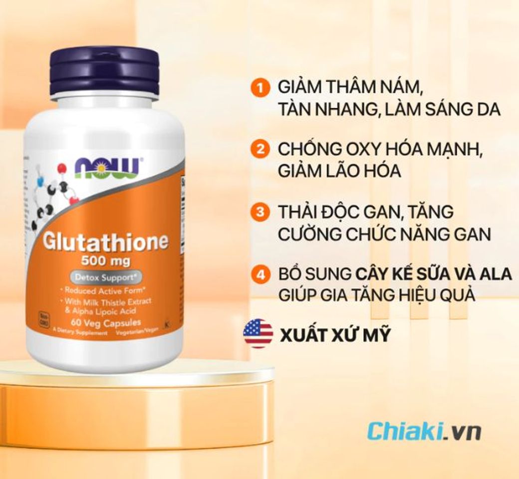 Vi&ecirc;n uống trắng da cho nam Now Food