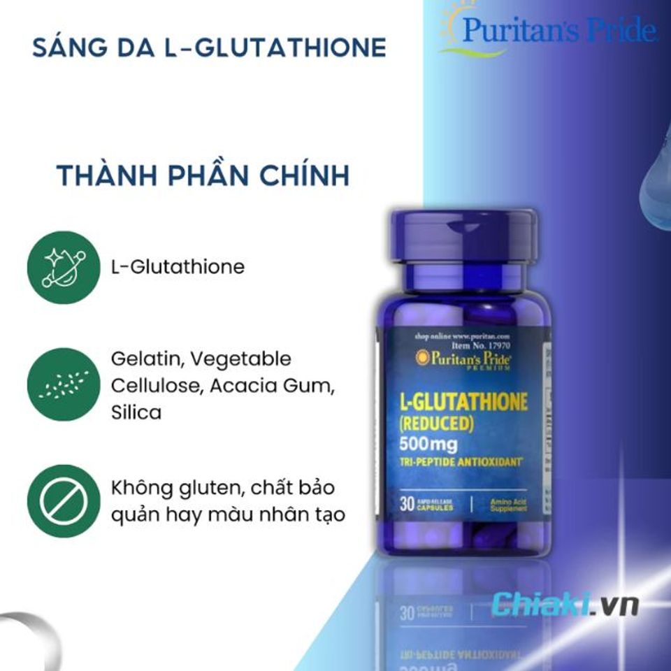 Vi&ecirc;n uống trắng da cho nam Puritan's Pride