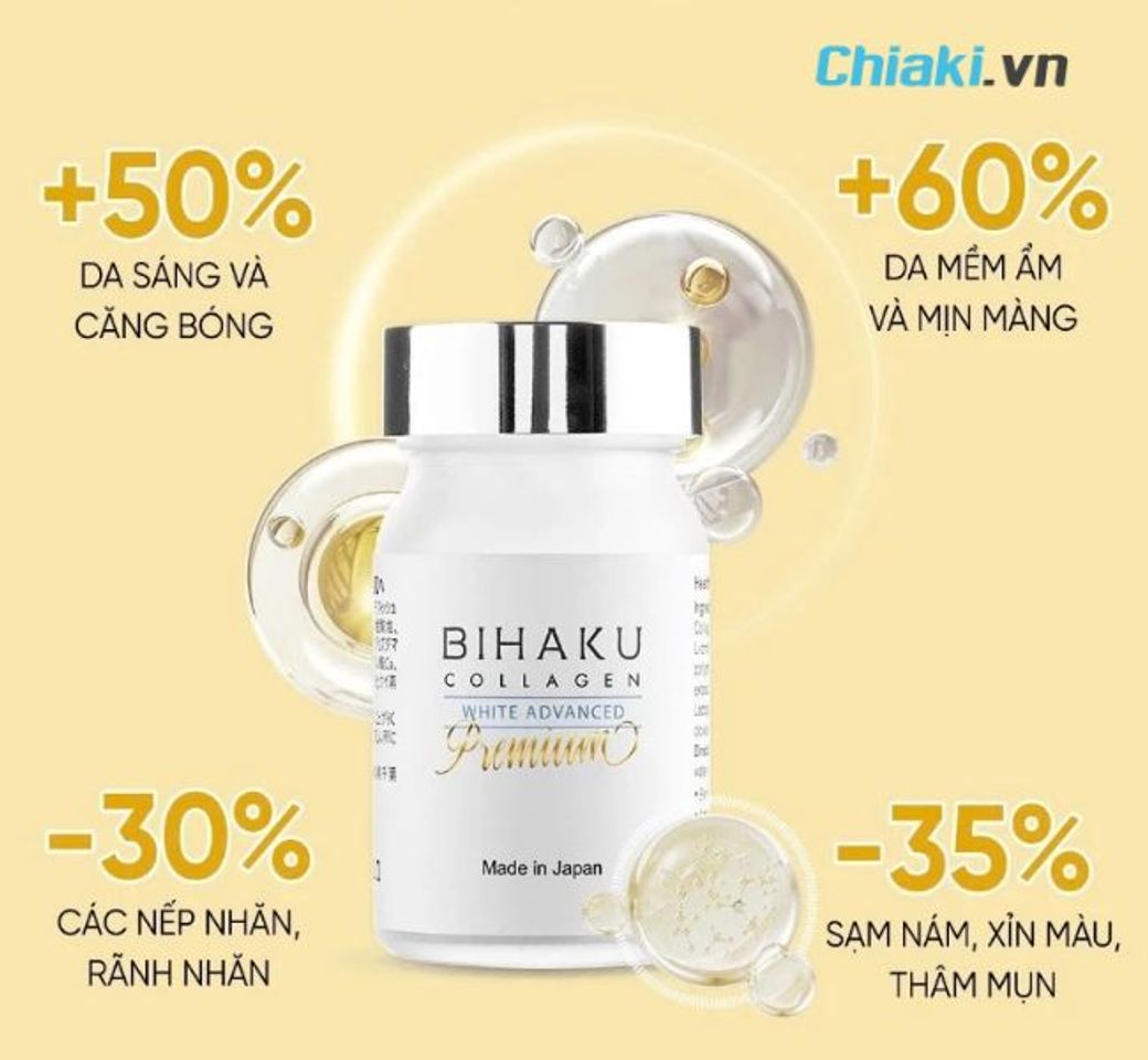Vi&ecirc;n uống trắng da d&agrave;nh cho nam Bihaku