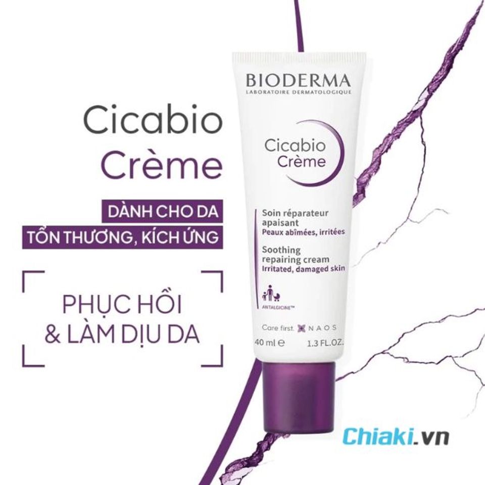 Kem dưỡng ẩm phục hồi cho da dầu mụn Biodermkem Cicabio Cream