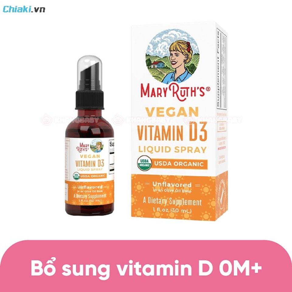 Vitamin D3 Organic Mary Ruth's được c&aacute;c chuy&ecirc;n gia nhi khoa tại Mỹ khuy&ecirc;n d&ugrave;ng