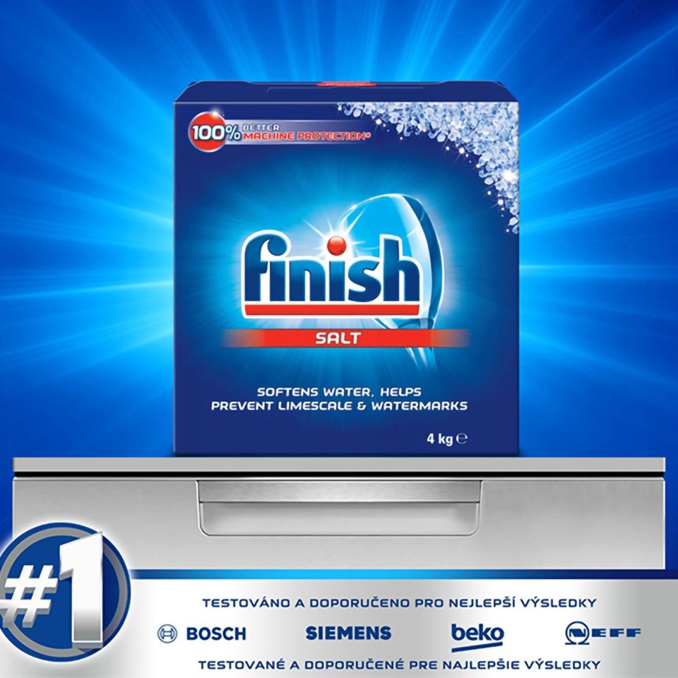 Muối rửa chén Finish Dishwasher Salt 4kg QT017389 2