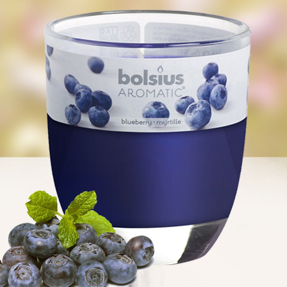 Ly nến thơm tinh dầu Bolsius 105g QT024348 hương việt quất 1