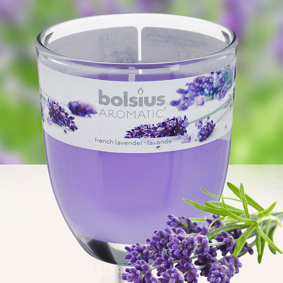 Ly nến thơm tinh dầu Bolsius 105g QT024340 hoa oải hương 1