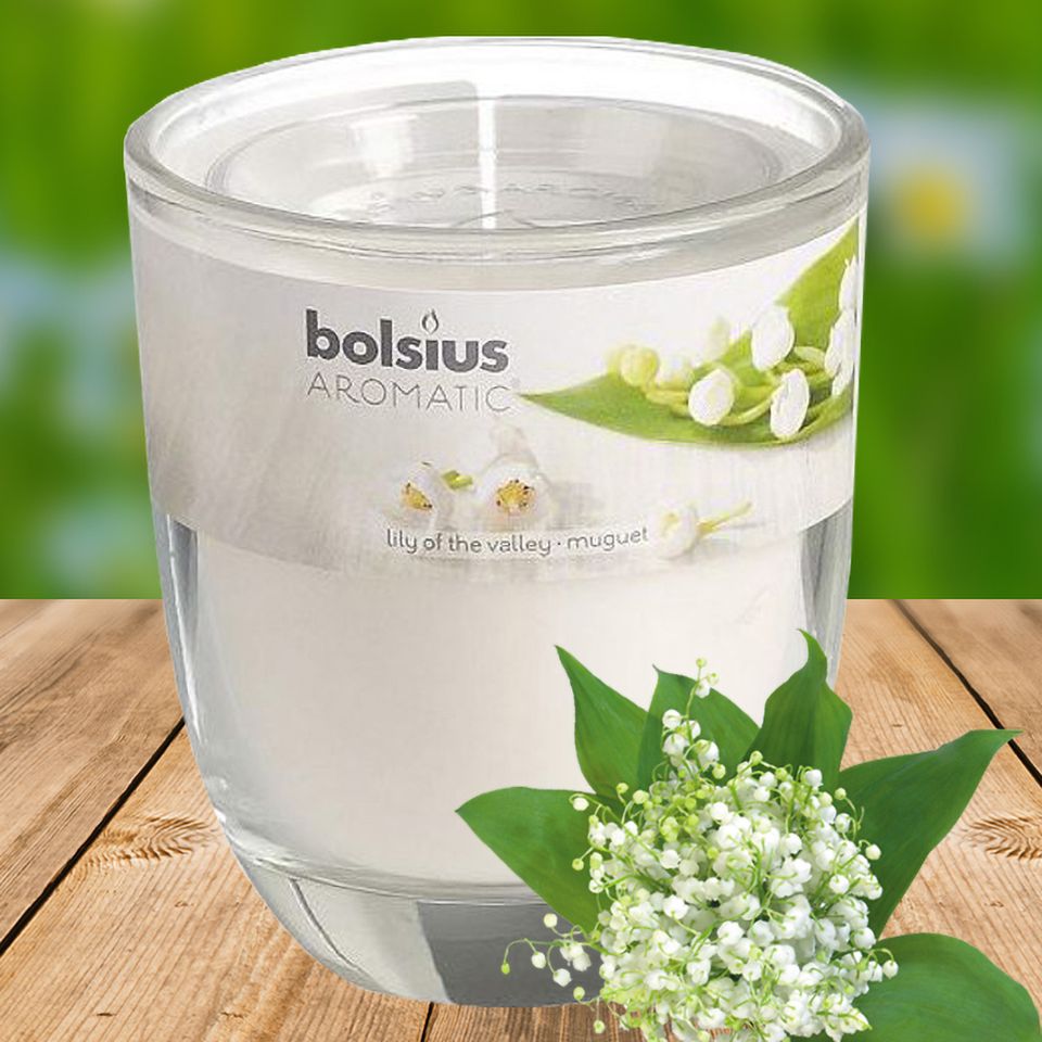 Ly nến thơm tinh dầu Bolsius 105g QT024330 hoa lan chuông 1