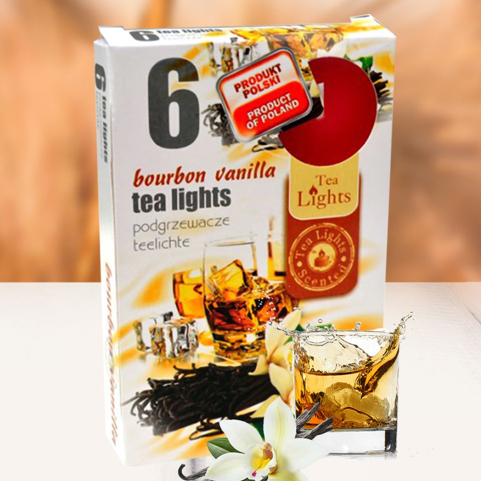 Hộp 6 nến thơm tinh dầu Tealight QT026112 hương hoa vani 1