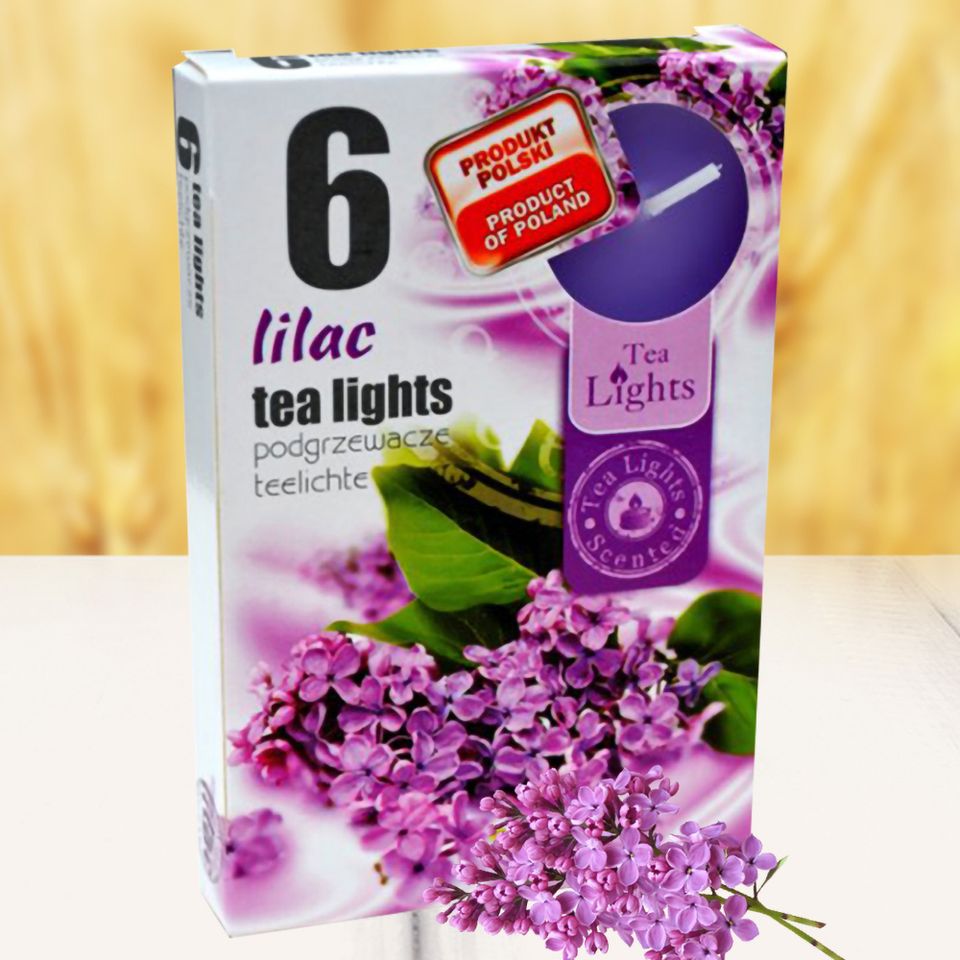 Hộp 6 nến thơm tinh dầu Tealight QT026079 hoa tử đinh hương 1
