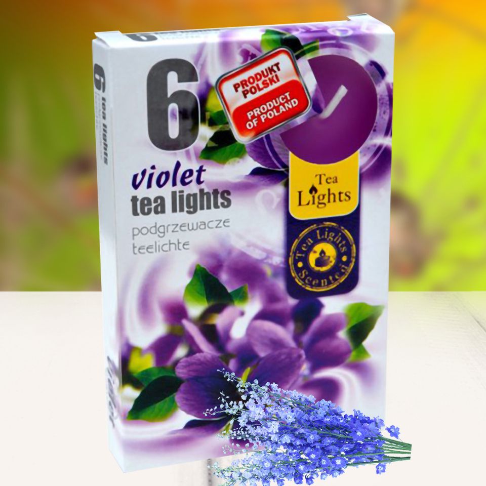 Hộp 6 nến thơm tinh dầu Tealight QT026051 hoa phi yến 1