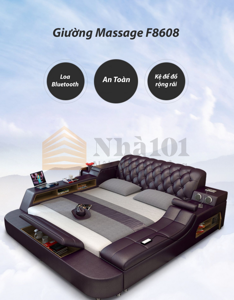 Giường Massage F8608, giường massage, giường tiện nghi 1