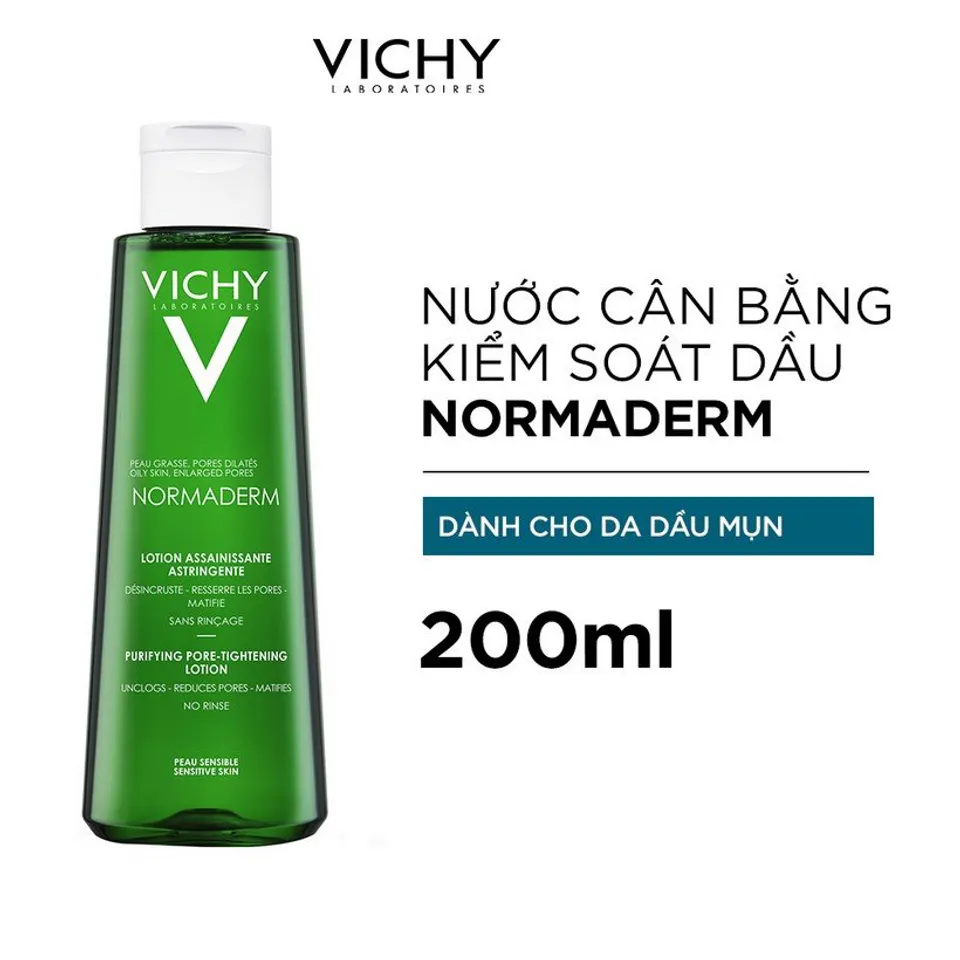 Vichy Normaderm Purifying Pore Tightening Lotion 200ml Cho Da Dầu Mụn 1