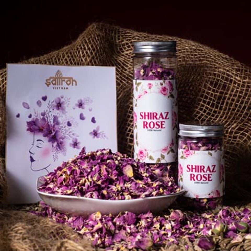 Trà hoa hồng Shiraz nhập khẩu từ Iran – Hũ 10 gram 1