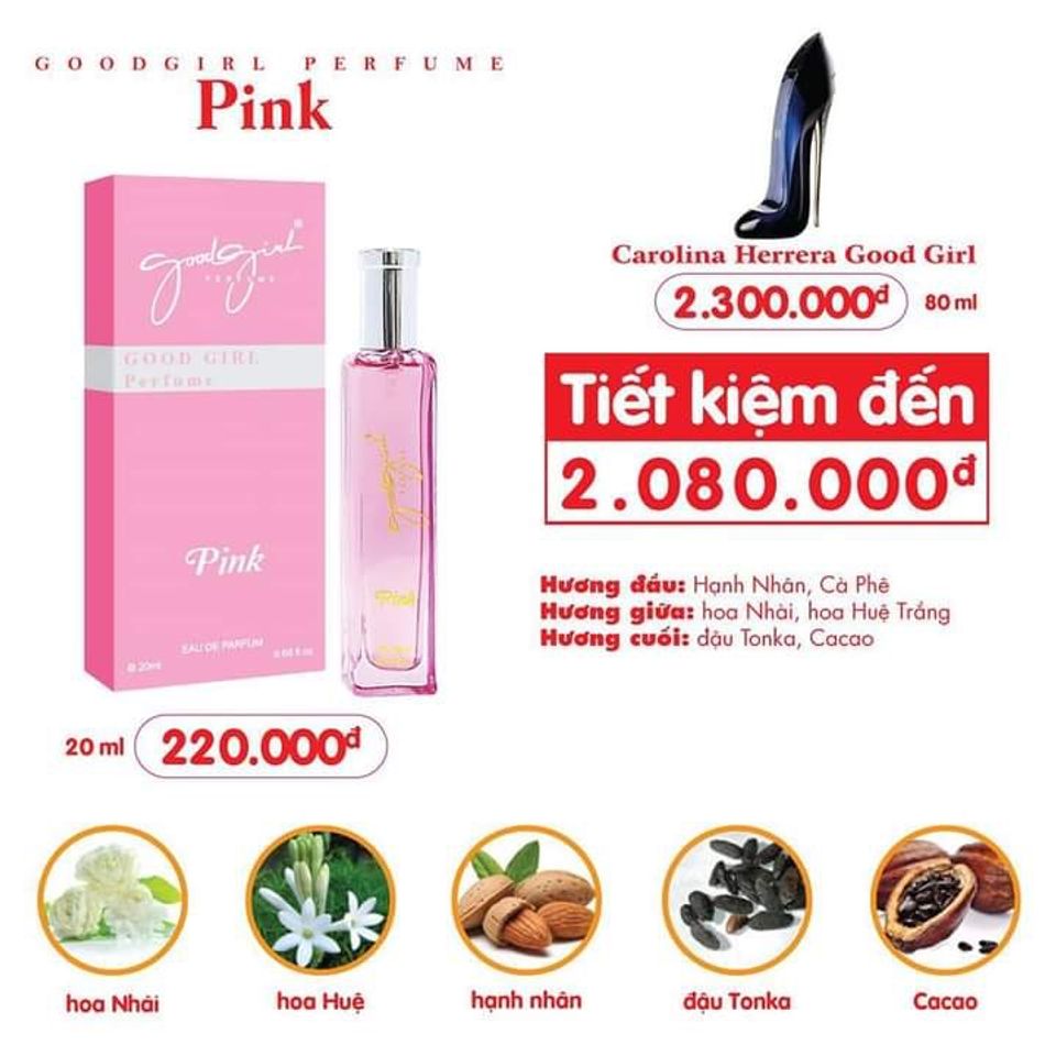 Nước Hoa Nữ Charme Good Girl Perfume 20ml 3