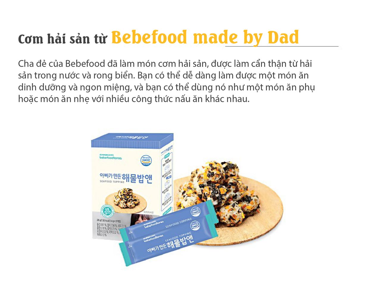 Gia vị rắc cơm cho bé Bebefood chính hãng Hàn Quốc 5