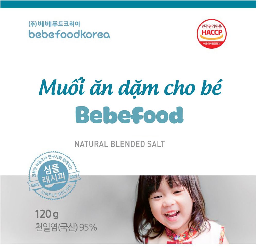 Muối ăn dặm cho bé Bebefood chính hãng Hàn Quốc 1