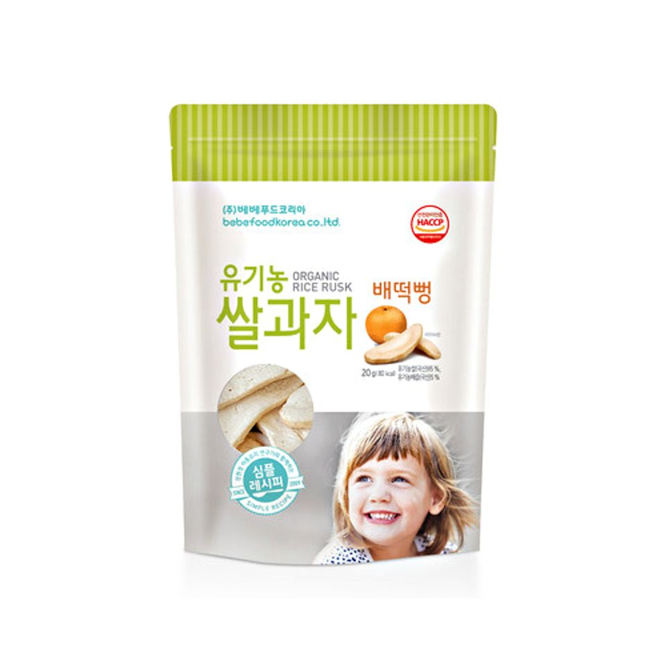 Bánh gạo ăn dặm hữu cơ cho bé Bebefood Hàn Quốc 4 vị 6