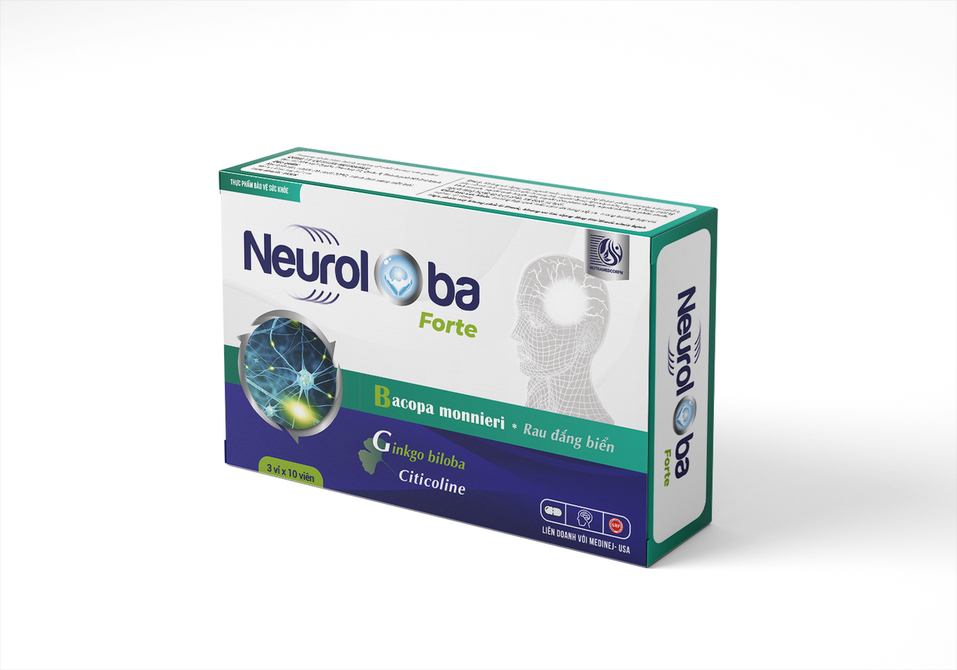Neuroloba Forte  hỗ trợ tăng cường tuần hoàn não 1