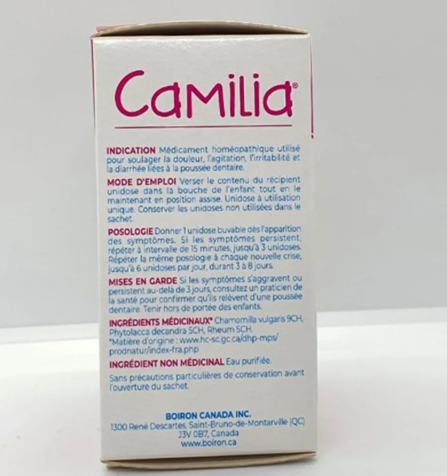 Tép muối Camilia sử dụng cho bé khi mọc răng Canada 2