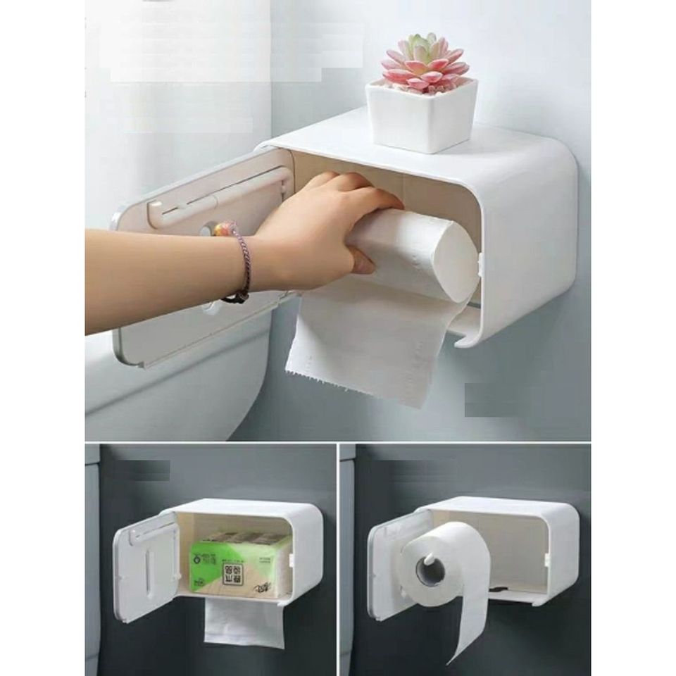 Hộp đựng giấy vệ sinh cuộn nhỏ Ecoco 2